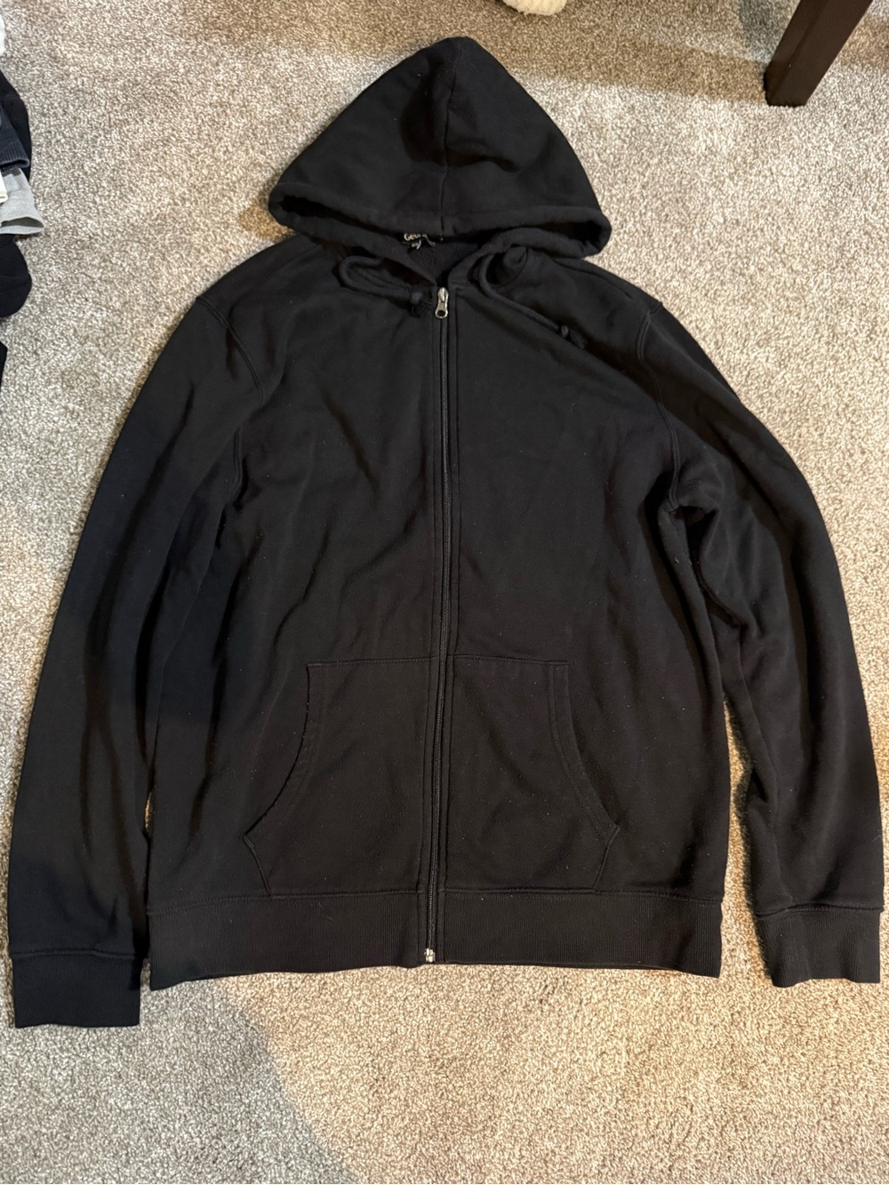 $5 for $20 min order ! George Men's Black Full-Zip Hoodie